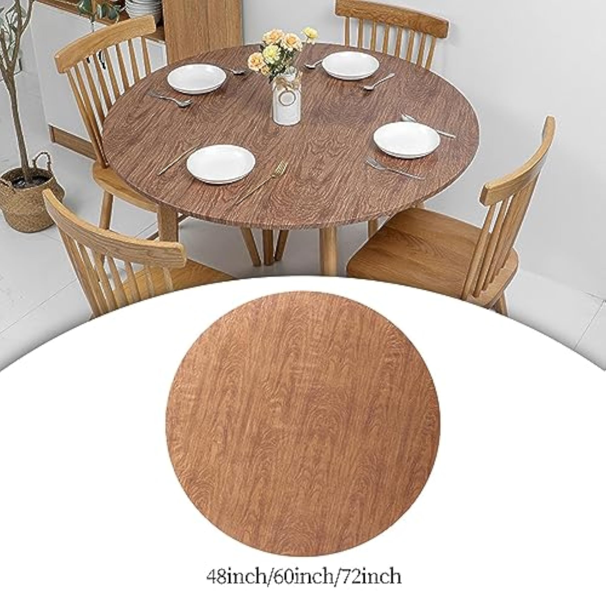 PP Round Elastic Table Cover Oil Proof for Patio