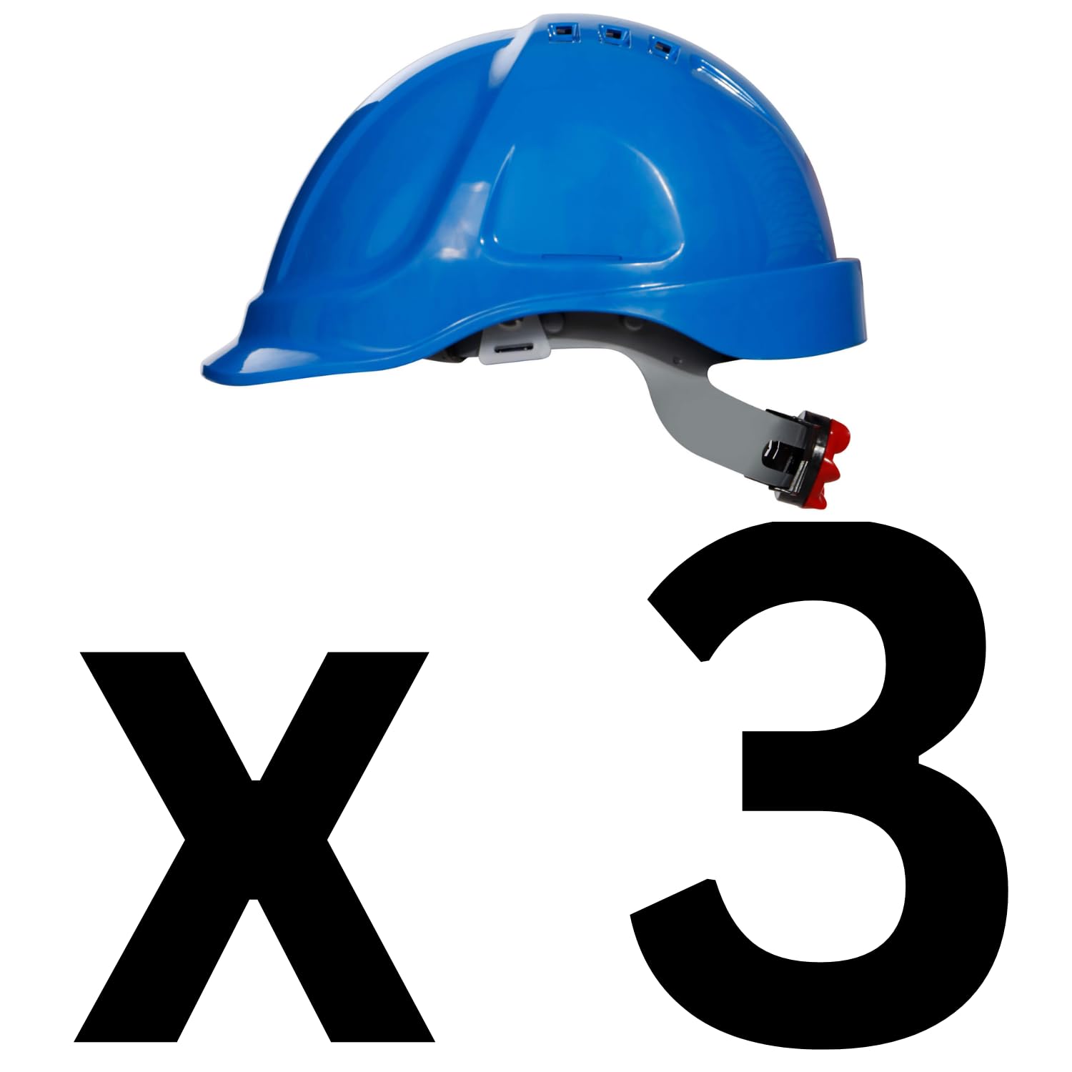 Stenso Bauhelm Schutzhelm Bauarbeiterhelm - EN 397 Zertifiziert, Größe 52-63 cm, ABS Material mit 6 Belüftungslöchern, HDPE-Schraube, Kunstleder, Anti-Schweiß, 360 g, 3 Jahre Betriebsdauer