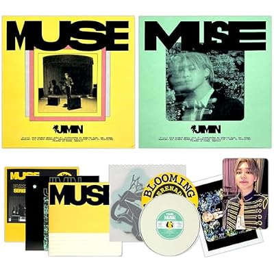 MUSE 2nd Mini Album (Standard / Random Ver.) Package Box + CD-R + Photobook + Folded Poster + Coaster + Sticker Pack + 2 Extra Photocards Official K-POP Sealed Album