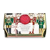 Michel Design Works Oversized Triple Milled Shea Butter Bath Soap Bar, Nutcracker