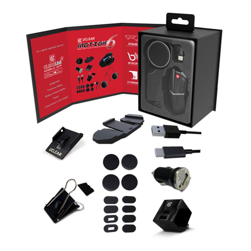 Amazon.com: UCLEAR Digital Motion 6 Helmet Communication System
