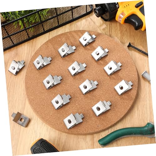 Clips métalliques pour étagère support fixe placard et armoire x50