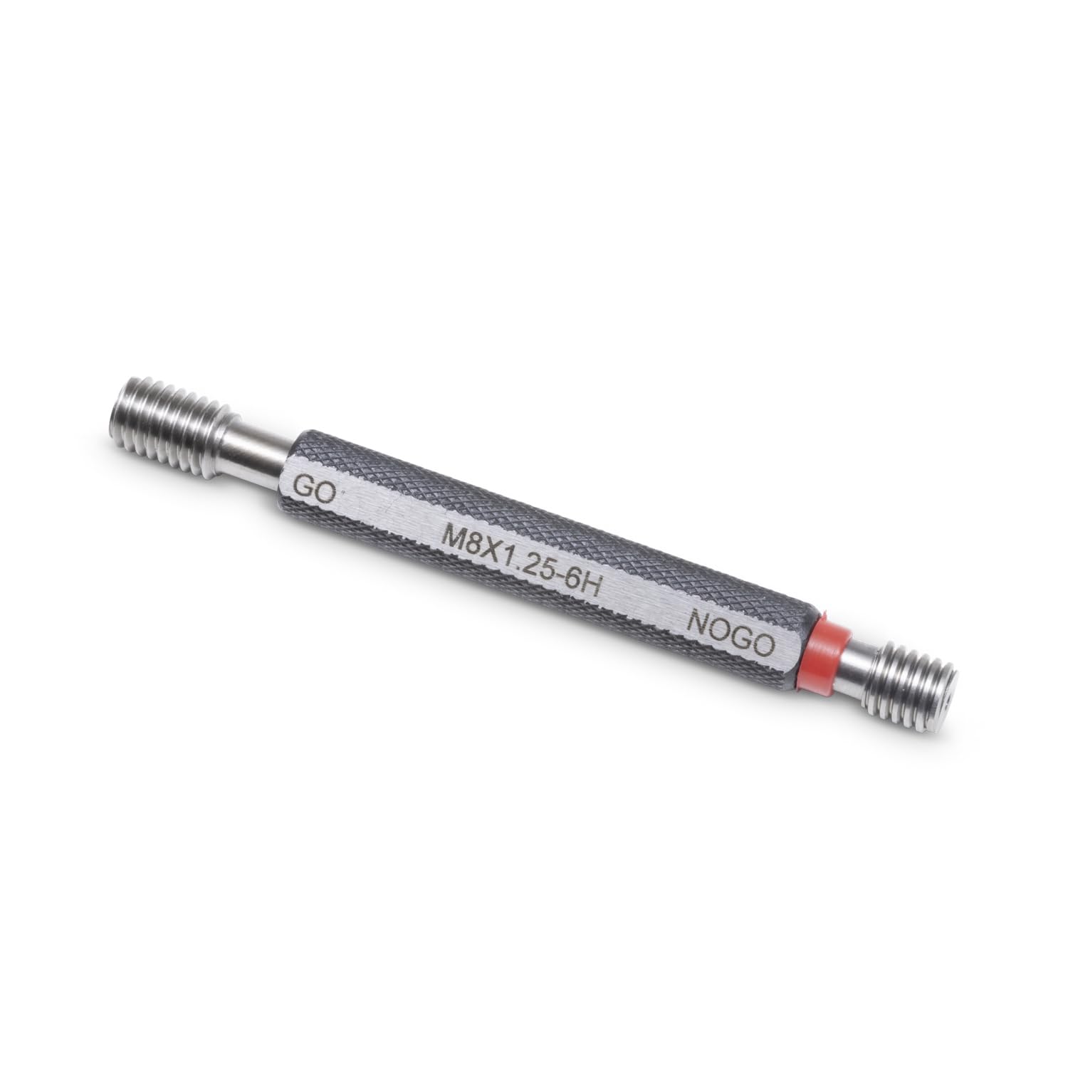 WIKISTORE TAMPONE FILETTATO DI PRECISIONE P/NP PASSA NON PASSA 6H - M8x1,25 ISO, Strumento Affidabile per Controlli di Filettatura