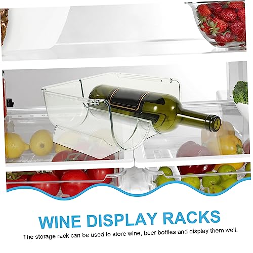 Soportes acrílicos para vino apilables 2 piezas miniatura 4