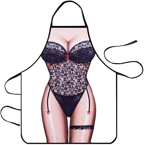 YEMYIQZ Delantal divertido para hombres y mujeres, chef, cumpleaños, broma, regalos de broma, cocina creativa, barbacoa, cocina, hornear, parrilla,