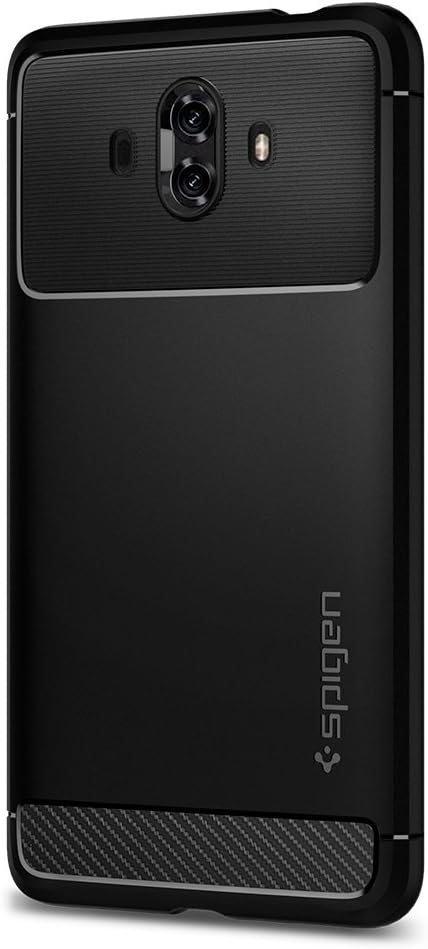Spigen Rugged Armor HUAWEI Mate 10 Case with Resilient Shock Absorption and Carbon Fiber Design for Huawei Mate 10 - Black - L18CS22414