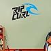 Rip Curl Kites Kiteboarding Sport Blue Logo Home Decor Art Wall Sticker in vinile 63 x 38 cm