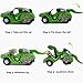Dinosaur Transform Car Toy Change into Car of Gift Package Manual Transform A Toy of Two Games with Simulation of Sound Effects Glowing Eyes (Green)