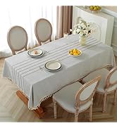 Amazon.com: Alsoo Waterproof Rectangle Tablecloth Rustic Table Cloth ...