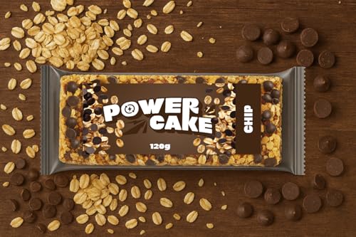 Foodtastic Power Cake Cacao Chip (30 x 120g) | leckere, saftige Haferriegel | handgemachte Flapjack Energieriegel aus Haferflocken