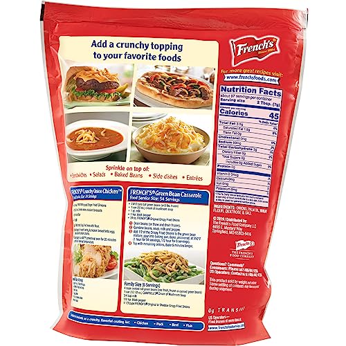 French'S 12375 Original Crispy Fried Onions, 24 Oz - One 24 Ounce Bag Of Crunchy Fried Onions To Sprinkle On Salads thumb #1