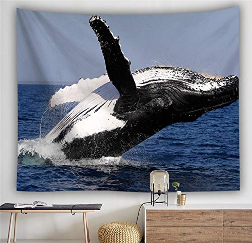 Tapisserie motif baleine de qualité supérieure déco murale
