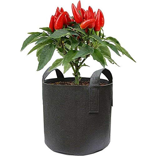 Webuyii - Sacchetti per coltivazione di piante, giardinaggio e aerazione, in tessuto non tessuto, con maniglia, per interni ed esterni