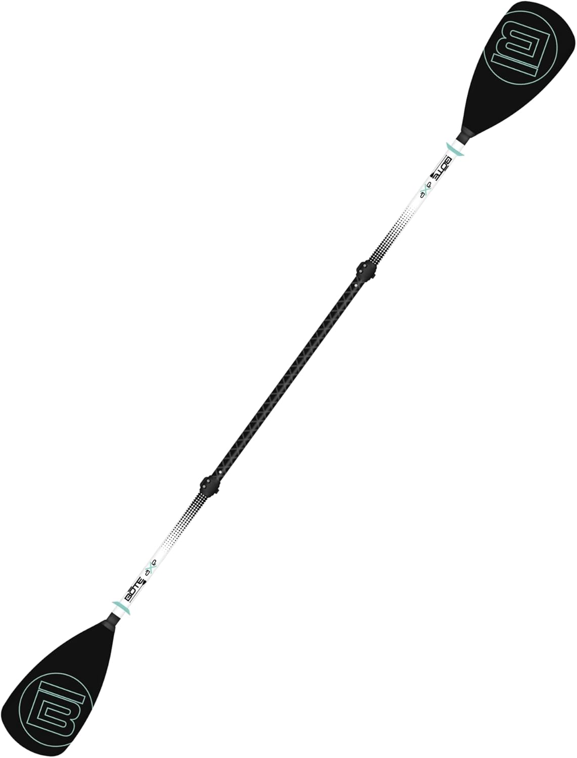 Bote 4-Piece Hybrid Paddle Aluminum Stand Up Paddle Board Kayak Universal Convertible Axe Blade Paddle Fishing Kayaking Surfing Canoe Family Friendly Adult 4 Piece