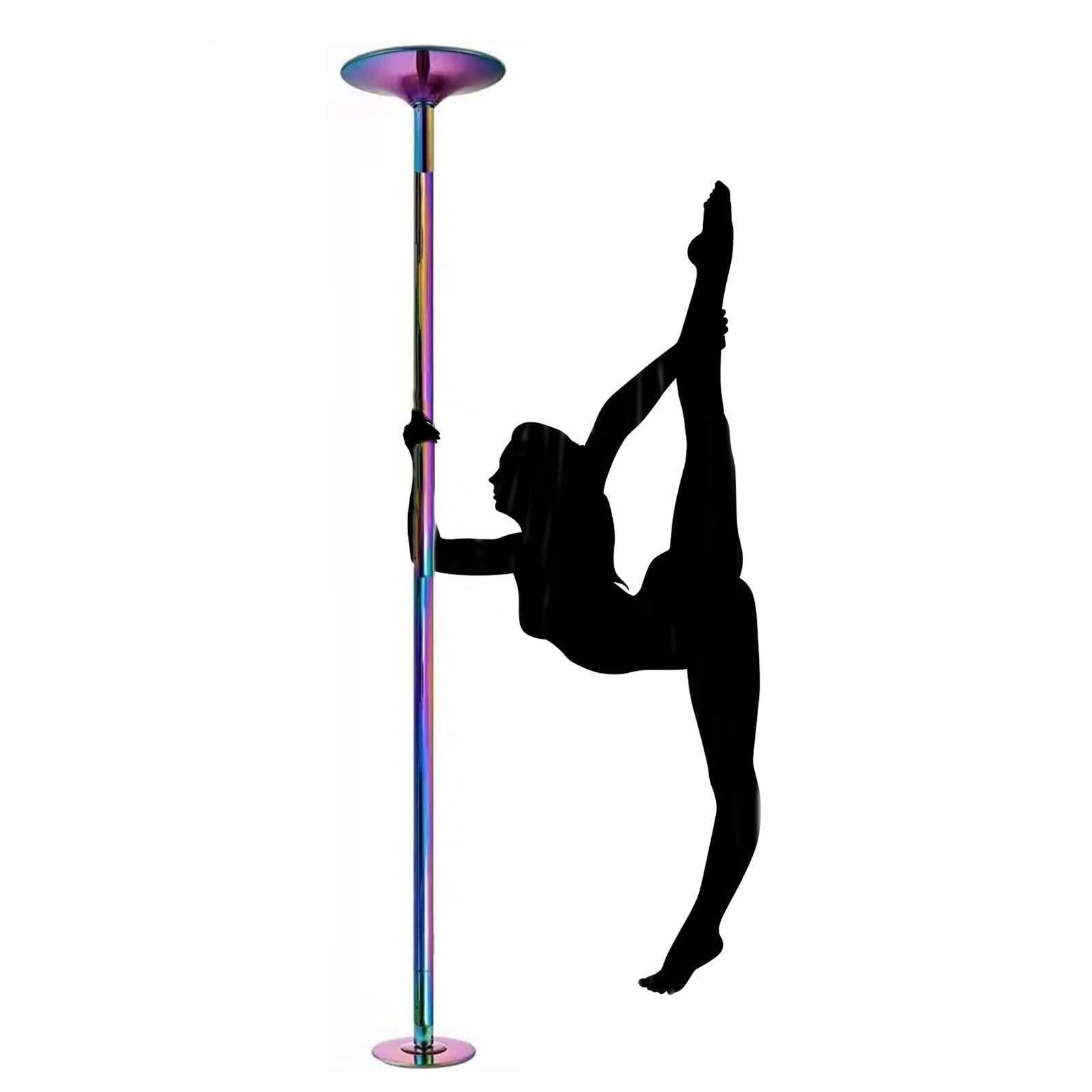 Kit poteau de danse statique réglable avec extension pour entraînement en appartement
