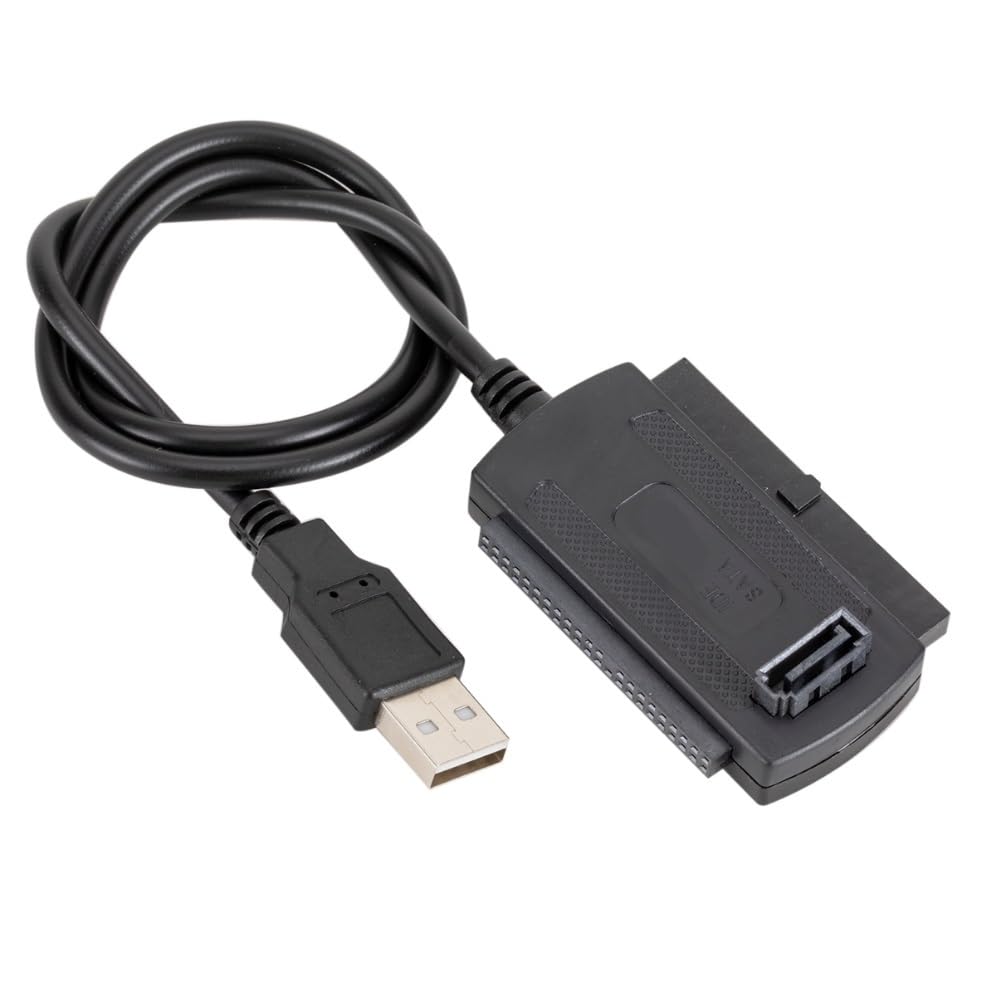 Cable adaptador USB 2.0 a IDE SATA 3 en 1 para disco duro miniatura 6