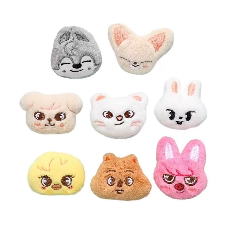 8 PCS Stray-kzoo Pins Badge Brooch S-kzoo Plush Pin Badge S-kzoo Series Brooch Button Accessories Decor