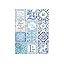 English Quote Vintage Blue