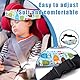 EIHI Kopfstütze Auto Kinder, Auto Kopfstütze Kinder, Kleinkind Autositz Baby Kopfstütze, Kleinkinder Sicherheit Schlaf Rückenentlastung, Kinderwagen Verstellbarer Schlaf Kopf Halter Gürtel, 2 Stück