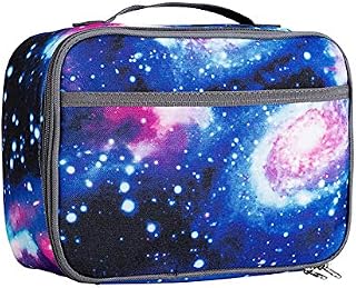 Galaxy Space Lunch Box Bag Insulated Tote Bag Water Resistant Cooler Carry Bag Working School Picnics Food Storage Bag for Women Man Girl Boys