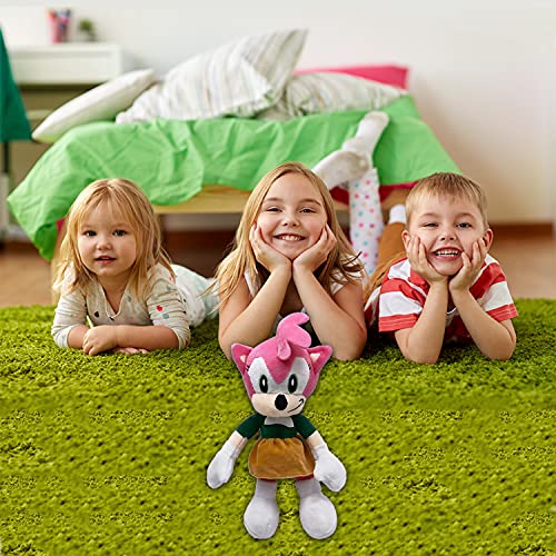 Lshuqing 11In Amy Rose Plush Figure Toys S The Hedgehog Anime Figures Soft Stuffed Doll 3+ Kids Birthday (Pink) #TOP1