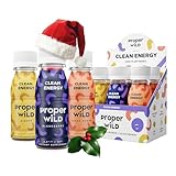 Proper Wild Vegan Energy Shots, with L-Theanine, and Organic Caffeine, Clean Plant Based Energy Drink, Gluten Free, GMO Free, Dairy Free, Stevia Free, Soy Free, Originals Variety, 2.5 Fl Oz, 6 Pack