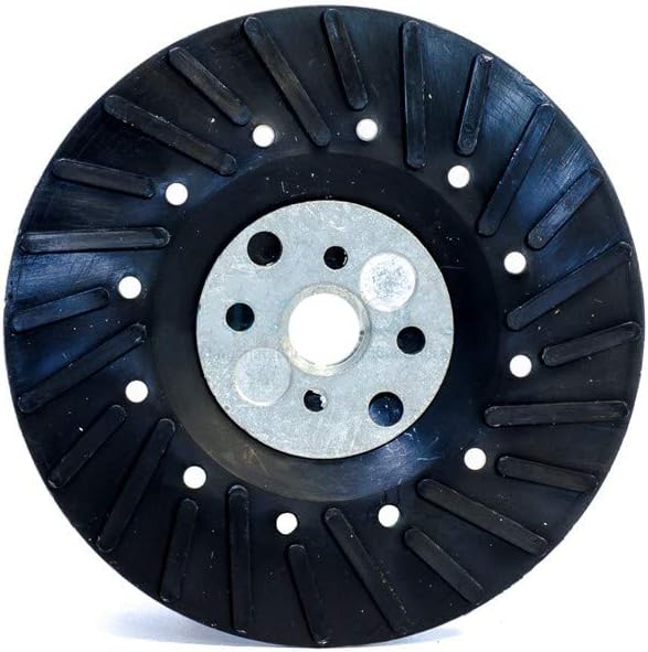 BHA Angle Grinder Ribbed Backing Pad for Resin Fiber Disc, 7" x 5/8" x 11 - - 