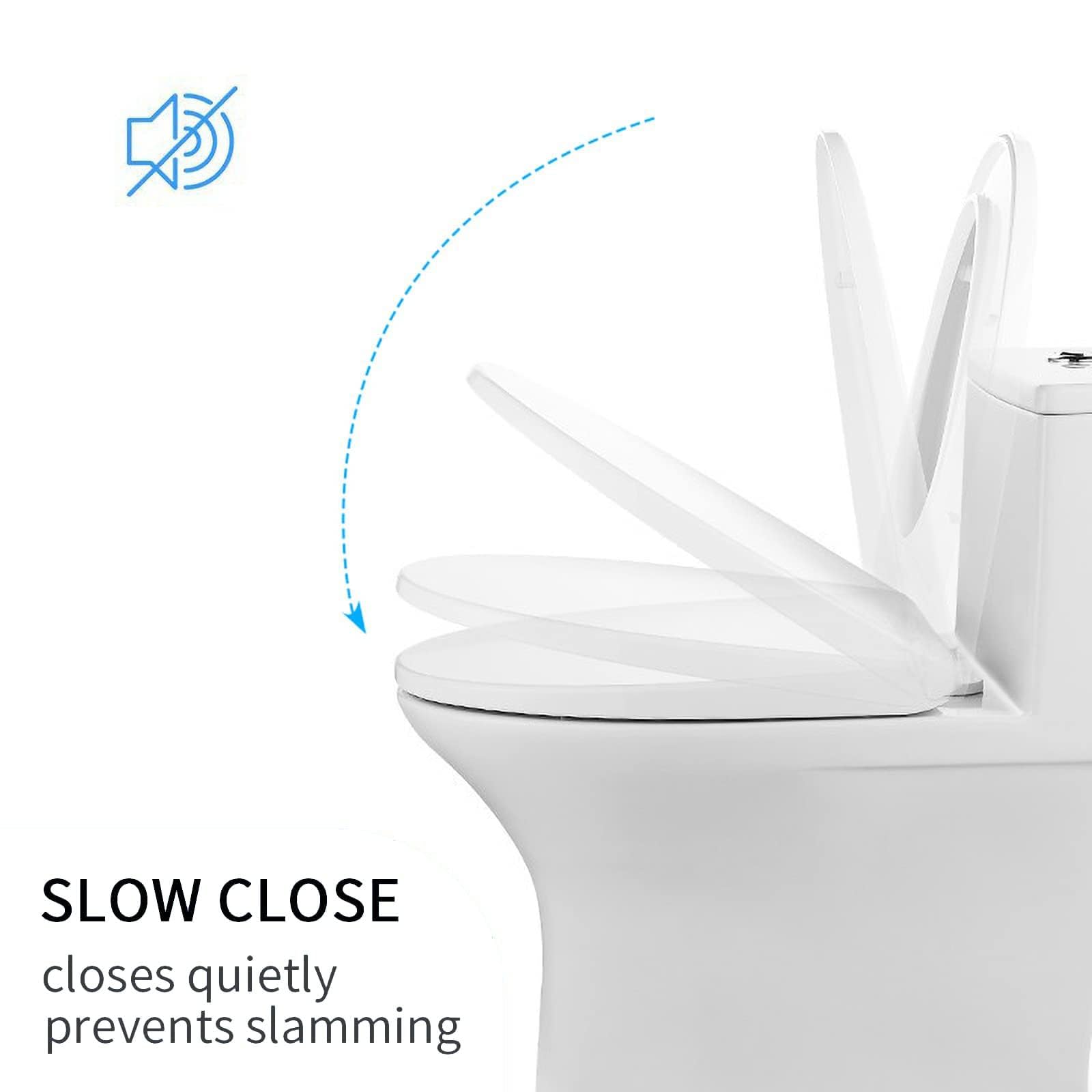 Abattant Wc Avec Couvercle, Forme U-V-O Avec Siège De Toilette Ultra