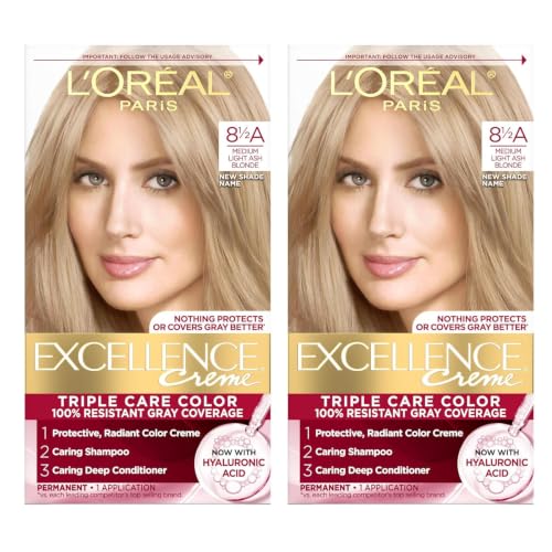 Image of L'Oreal Paris Excellence Creme Permanent Hair Color, Champagne Blonde [8.5A] 1 ea ( Packs of 2)