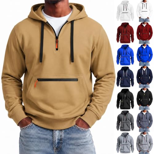Zip Tactical Hoodie Mens Big and Tall Fleece Outdoor Hooded Sweatshirt - image 1