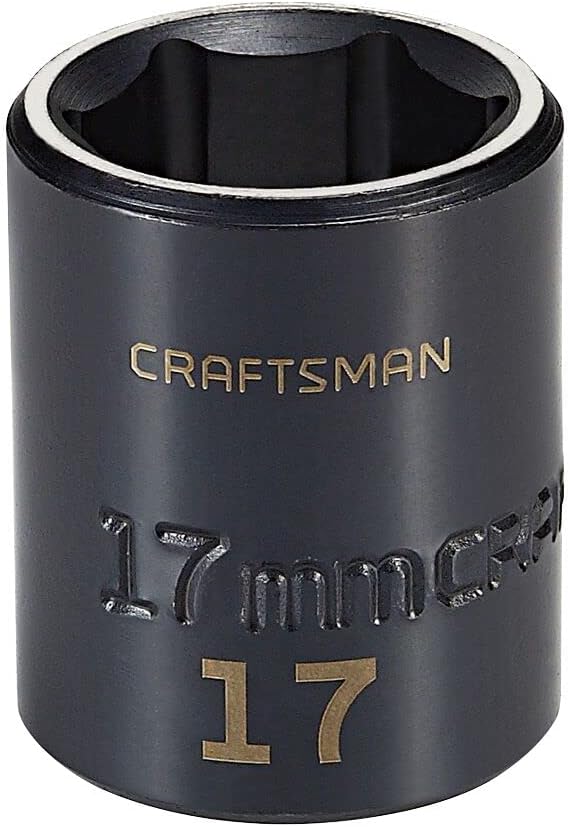 CRAFTSMAN Impact Socket, Shallow, Metric, 3/8 in. Drive, 17MM (CMMT15845)