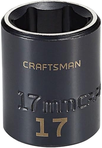 CRAFTSMAN Zócalo de impacto, poco profundo, métrico, accionamiento de 3/8 in, 0.669 in (CMMT15845)
