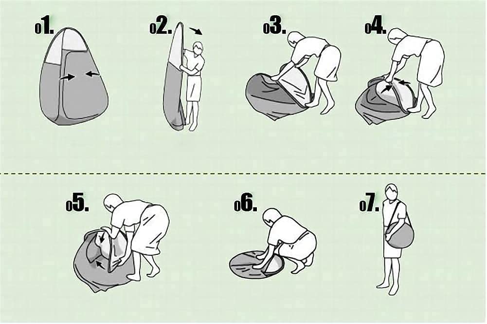 Toilettenzelt Pop Up Pop-Up-Zelte Zelt for Campingzelt Dusche Sichtschutzzelt for Umkleiden Umkleidekabine Strand Angeln Wandern Tragbares Outdoor-Toilettenzelt
