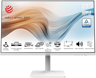 MSI Modern MD272XPW, 27", IPS, 1920 x 1080 (FHD), FreeSync, 100Hz, TUV Certified Eyesight Protection, 1ms, VGA, HDMI