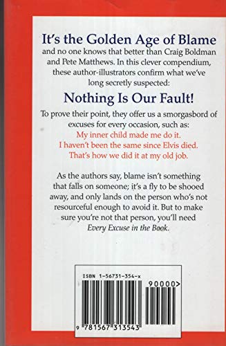 Every Excuse in the Book 156731354X Book Cover