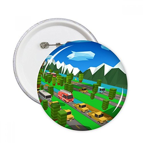Badge bouton Jeu ChickenGo pixel : ne perdez plus vos broches grâce à la fixation XXL robuste