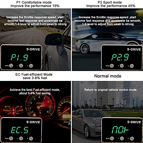 Throttle Response Controller,9 Drive 9-Mode Universal Electronic Throttle Controller for JEEP JK Dodge RAM 1500