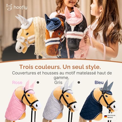 Couverture et bonnet rose pour Hobby Horses kit entraînement