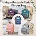 UIDMEN Personalized 3 in 1 Diaper Bag Backpack with Changing Station, Multifunctional Large Baby Diaper Bags for Boys & Girls Portable, Custom Lightweight Changing Bag, Newborn Baby Essential Gifts