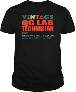 Vintage Qc Lab Technician Knows More Than Job Title - Unisex Tee Black