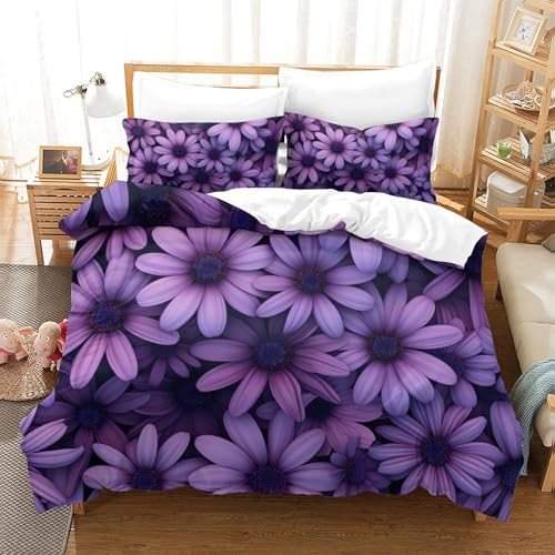Housse de couette 3D imprimé les roses de couette grand format 260x220cm - 2