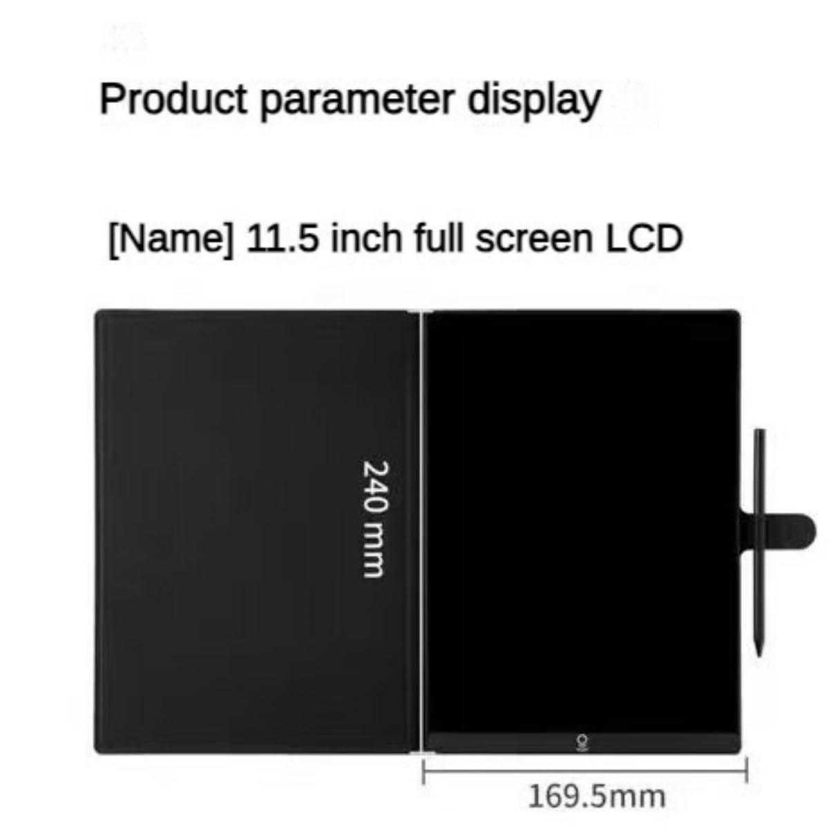 EMEBAY Tablette d'écriture LCD 11,5" Ultra Mince 3.2 mm Bloc-Notes numérique effaçable