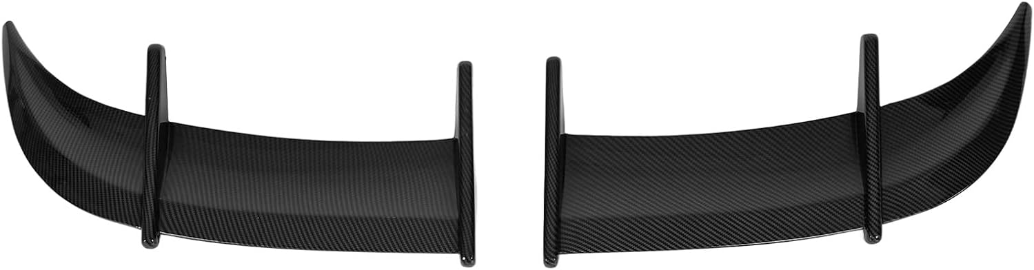 2pcs Heat Resistant AK Style Rear Trunk Spoiler Car Tail Wing Reduced Wind Pressure Strong Force For MK6 (Carbon Fiber Style)