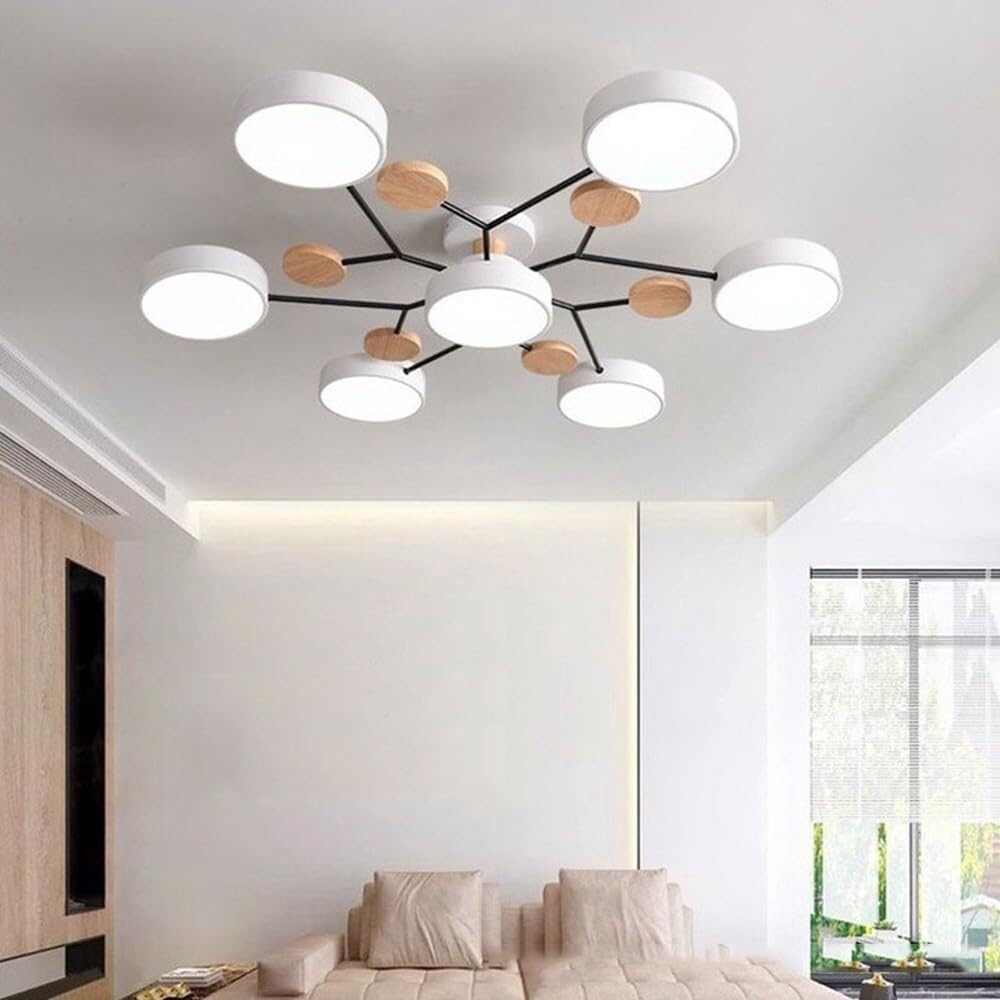 Lampe suspendue LED moderne plafonnier blanc salon salle à manger bureau