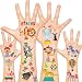 105pcs Temporary Tattoos for Kids, Circus Carnival Party Supplies Favors, Carnival Circus Games Prizes Toys Birthday Decorations Gift Accessories for Children Girls Boys