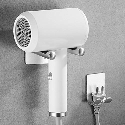YakeHome Secador de Pelo montado en la Pared Soporte de Almacenamiento Secador de Pelo Perchero Percha Libre Almacenamiento de baño Rack para Dyson Hair Hanger