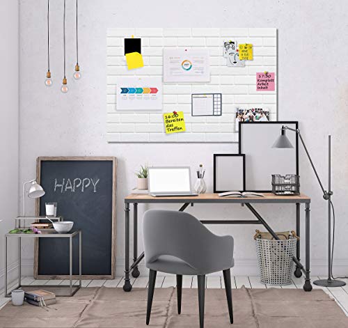 Uoisaiko Large Pin Board Notice Boards For Wall With 30 Push Pins, 6 Packs 11.8"X11.8" Felt Board Tiles For Home Office Kitchen, Bulletin Board Soundproof Wall Tiles For Photos Memos #TOP5