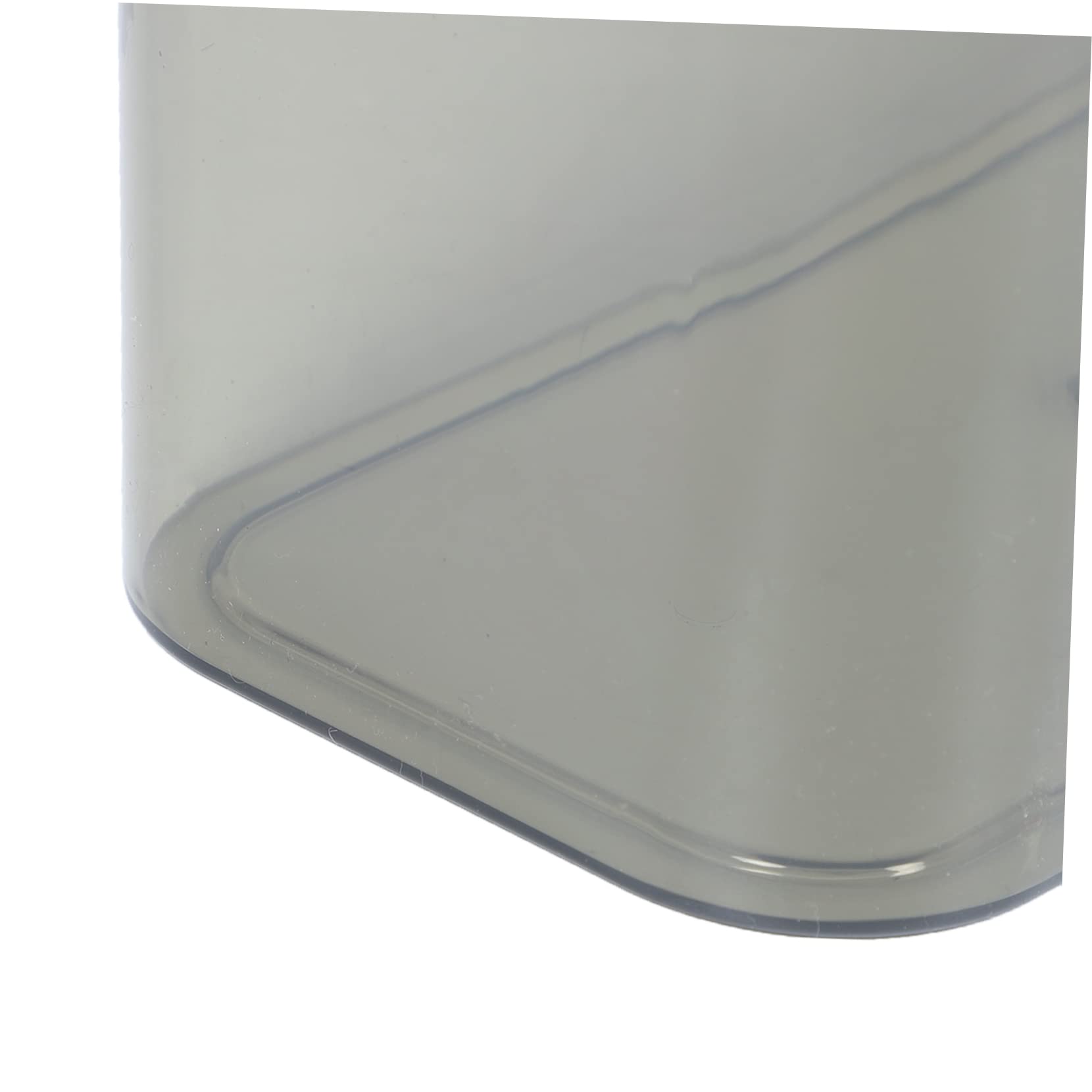 Alipis Cubo de Basura con Tapa de Plástico Transparente, Diseño Cuadrado | Gran Capacidad, Recoge Restos de Papel, Cambio Sencillo de Bolsas, Uso Doméstico para Dormitorio