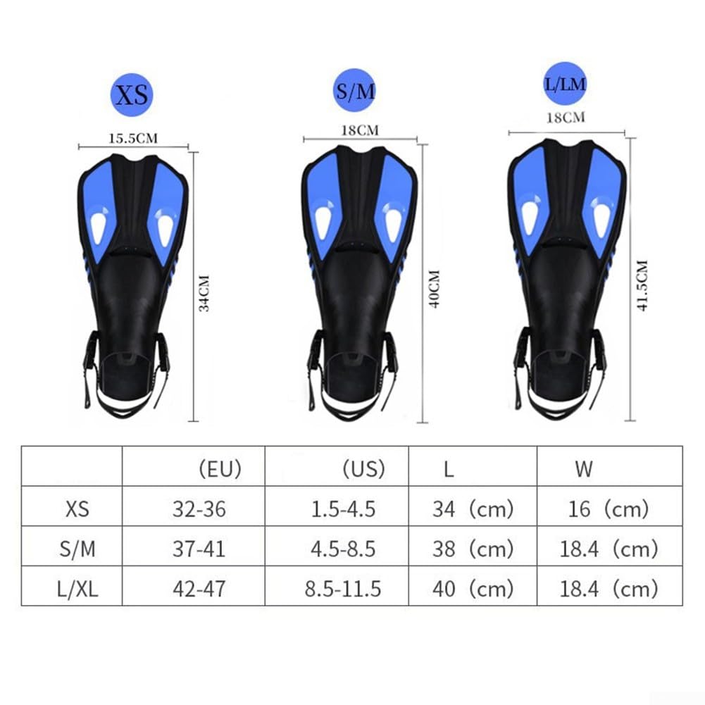 Schnorchelset Erwachsene: verstellbare Maske, Dry Top Schnorchel & offene Ferse Flossen Set für Tauch- und Schwimmabenteuer in Blau, Schwarz, Grün oder Gelb