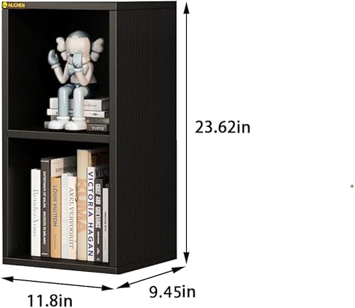 Miniatura 2 de Estantería de 2 estantes  Estante de almacenamiento abierto de 2 niveles, almacenamiento resistente de espacio pequeño para sala de estar,
